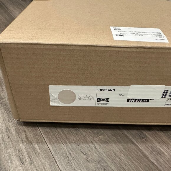 New ! IKEA UPPLAND Cover F 3-seat Sofa W Chaise Lounge Hillared Beige 805.578.44